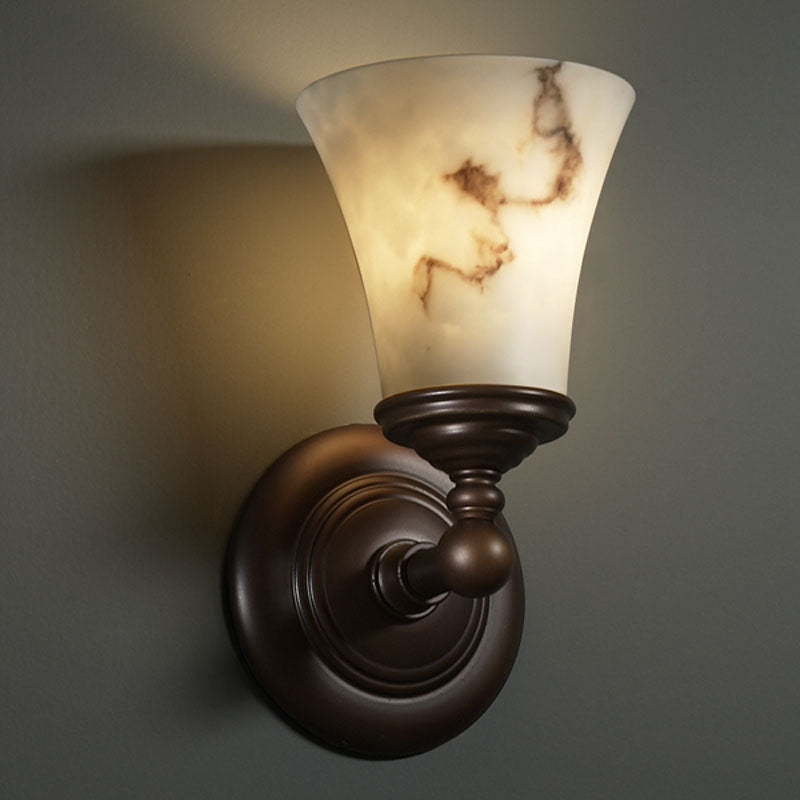 Justice Designs - FAL-8521-20-DBRZ - One Light Wall Sconce - LumenAria - Dark Bronze