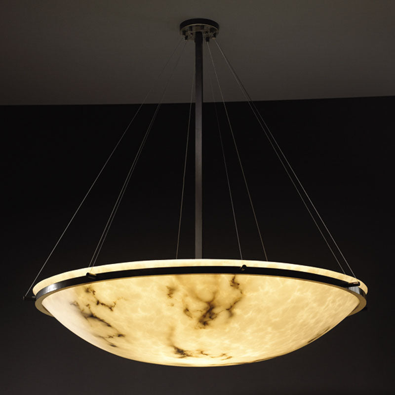 Justice Designs - FAL-9694-35-MBLK - Eight Light Pendant - LumenAria - Matte Black