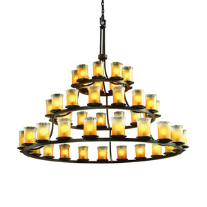 Justice Designs - GLA-8714-16-GLDC-DBRZ - 45 Light Chandelier - Veneto Luce - Dark Bronze