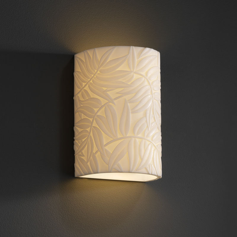 Justice Designs - PNA-0945-BMBO - Two Light Wall Sconce - Porcelina - Faux Porcelain Resin