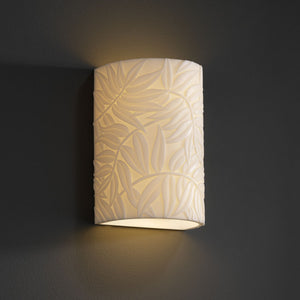 Justice Designs - PNA-0945-BMBO - Two Light Wall Sconce - Porcelina - Faux Porcelain Resin