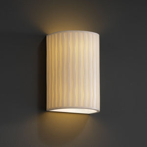 Justice Designs - PNA-0945-WFAL - Two Light Wall Sconce - Porcelina - Faux Porcelain Resin