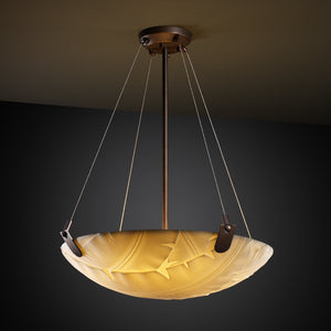 Justice Designs - PNA-9621-35-BANL-DBRZ - Three Light Pendant - Porcelina - Dark Bronze