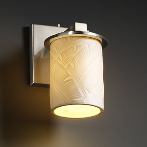 Justice Designs - POR-8771-10-BANL-NCKL - One Light Wall Sconce - Limoges - Brushed Nickel