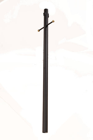 Acclaim Lighting - 99BK - Post With Photocell, Outlet And Cross Arm - Direct Burial Lamp Posts - Matte Black