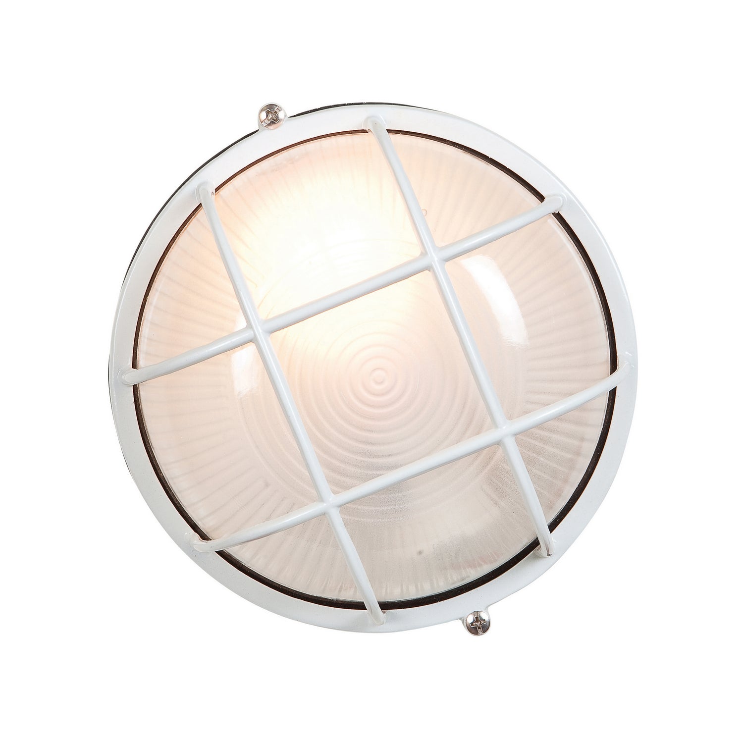 Access - 20294-WH/FST - One Light Bulkhead - Nauticus Round Dual Mount - White