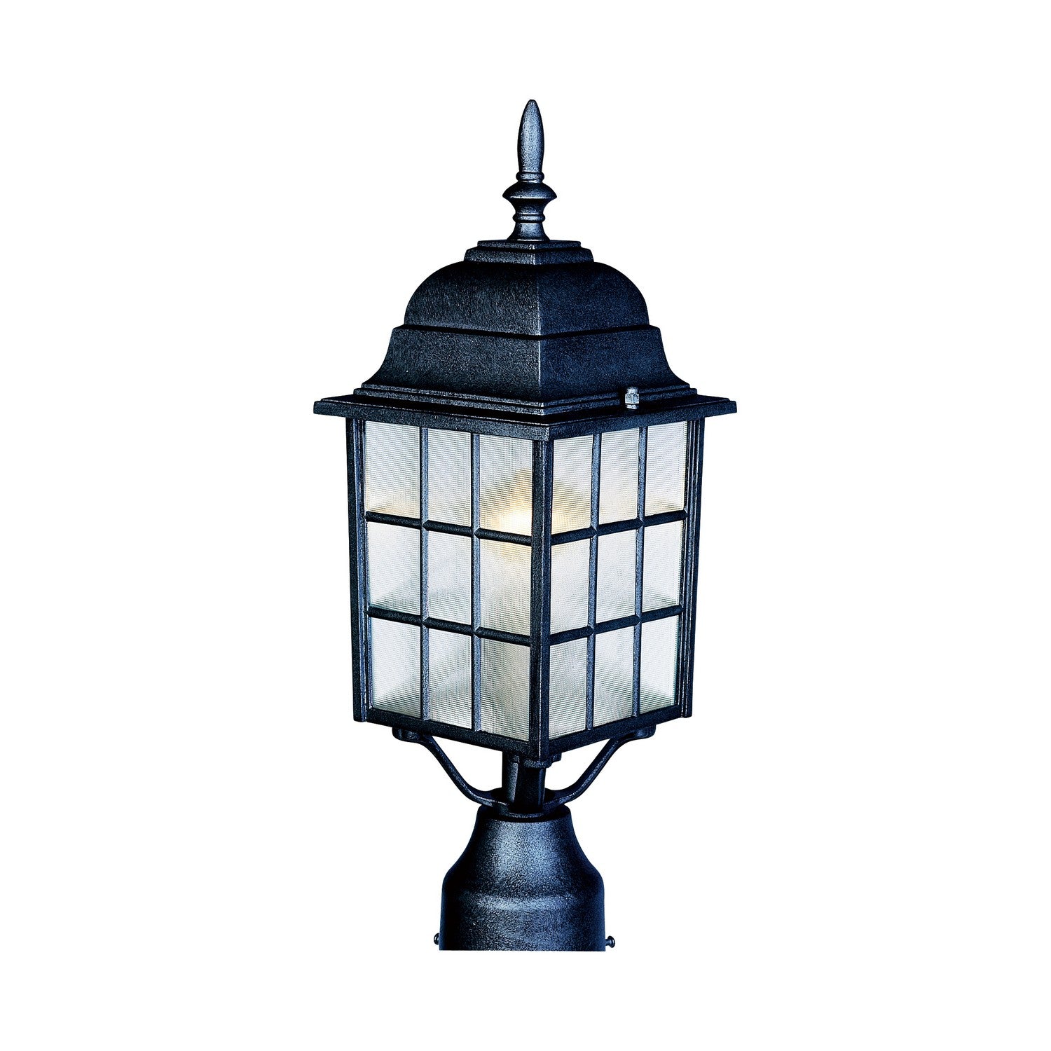 Maxim - 1052BK - One Light Outdoor Pole/Post Lantern - North Church - Black