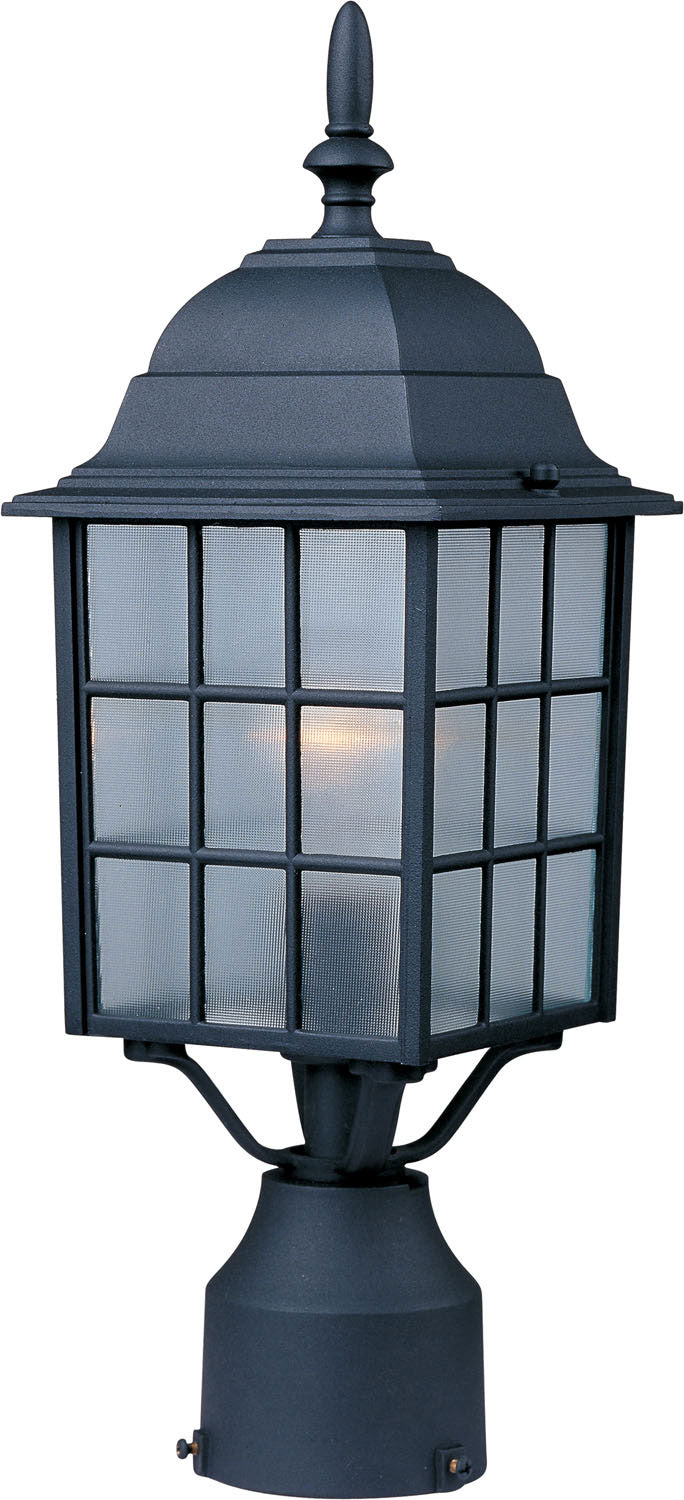 Maxim - 1052BK - One Light Outdoor Pole/Post Lantern - North Church - Black