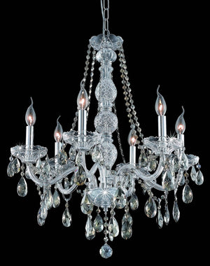 Elegant Lighting - 7956D24C-GT/RC - Six Light Chandelier - Verona - Chrome