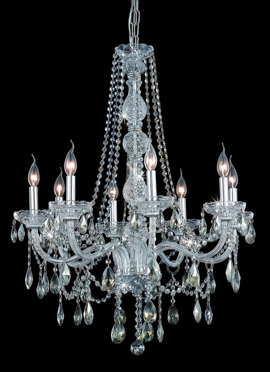 Elegant Lighting - 7958D28C-GT/RC - Eight Light Chandelier - Verona - Chrome