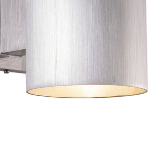 Vaxcel - CO-OWD050SL - One Light Outdoor Wall Mount - Chiasso - Satin Aluminum