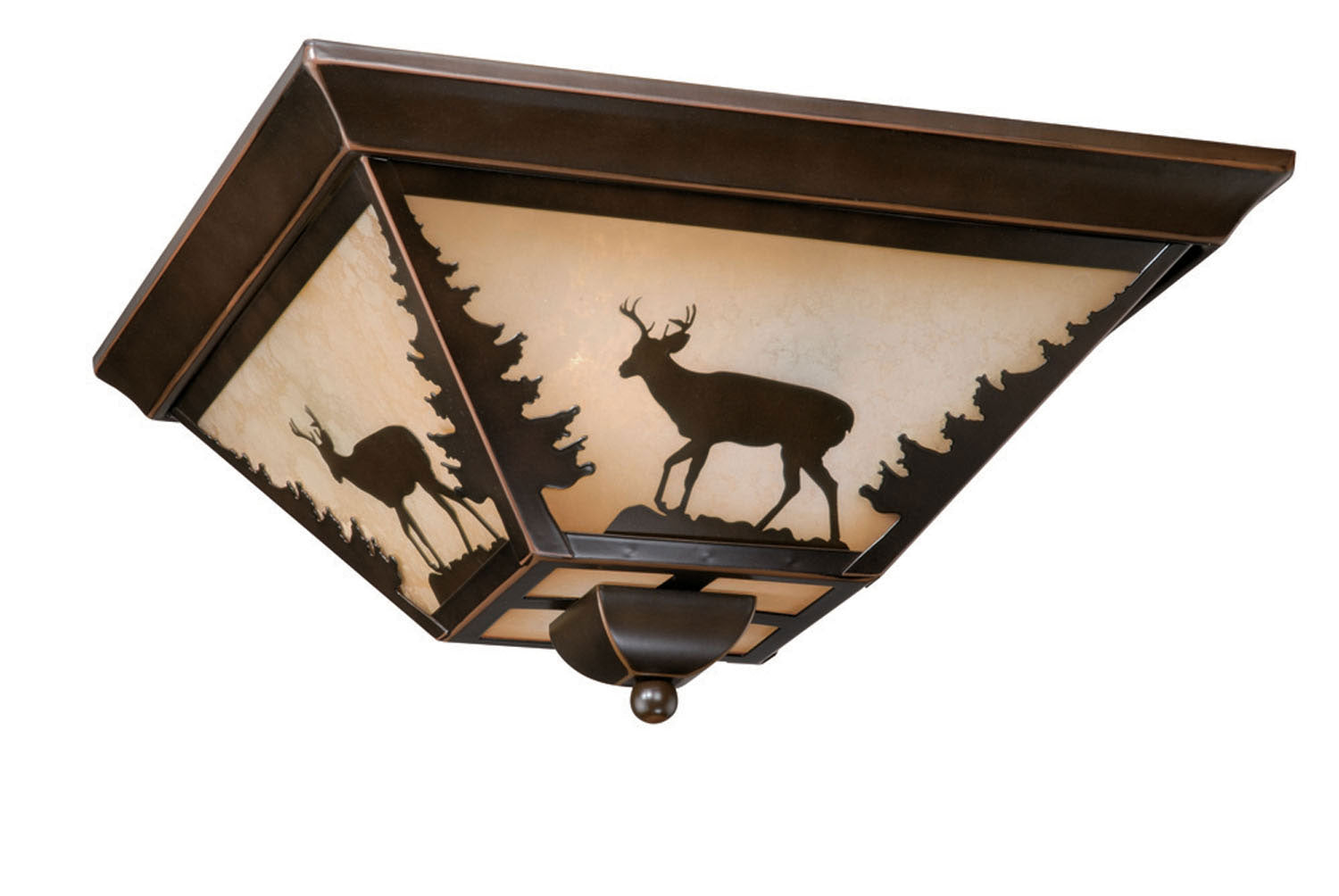 Vaxcel - CC55414BBZ - Three Light Flush Mount - Bryce - Burnished Bronze