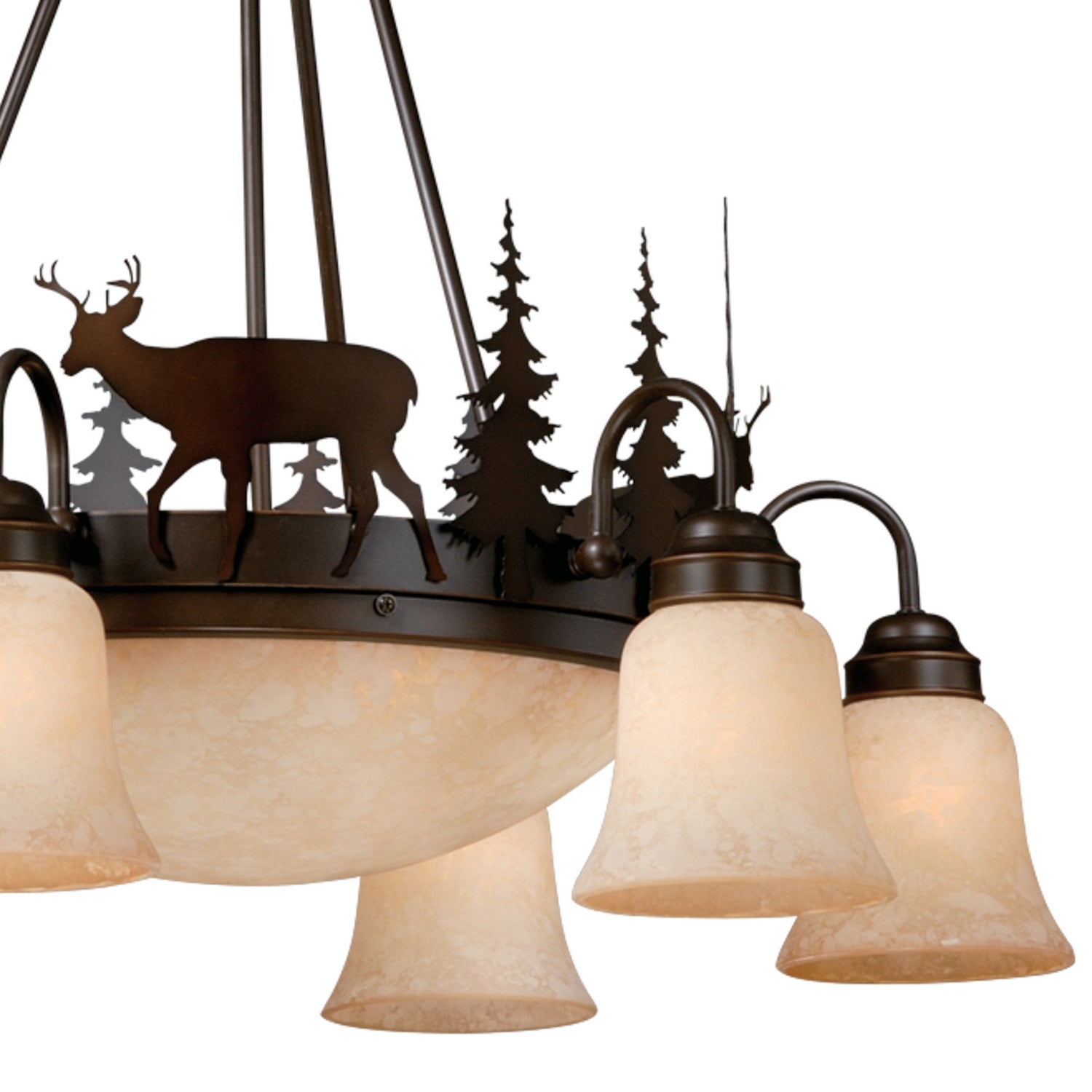 Vaxcel - CH55406BBZ - Nine Light Chandelier - Bryce - Burnished Bronze