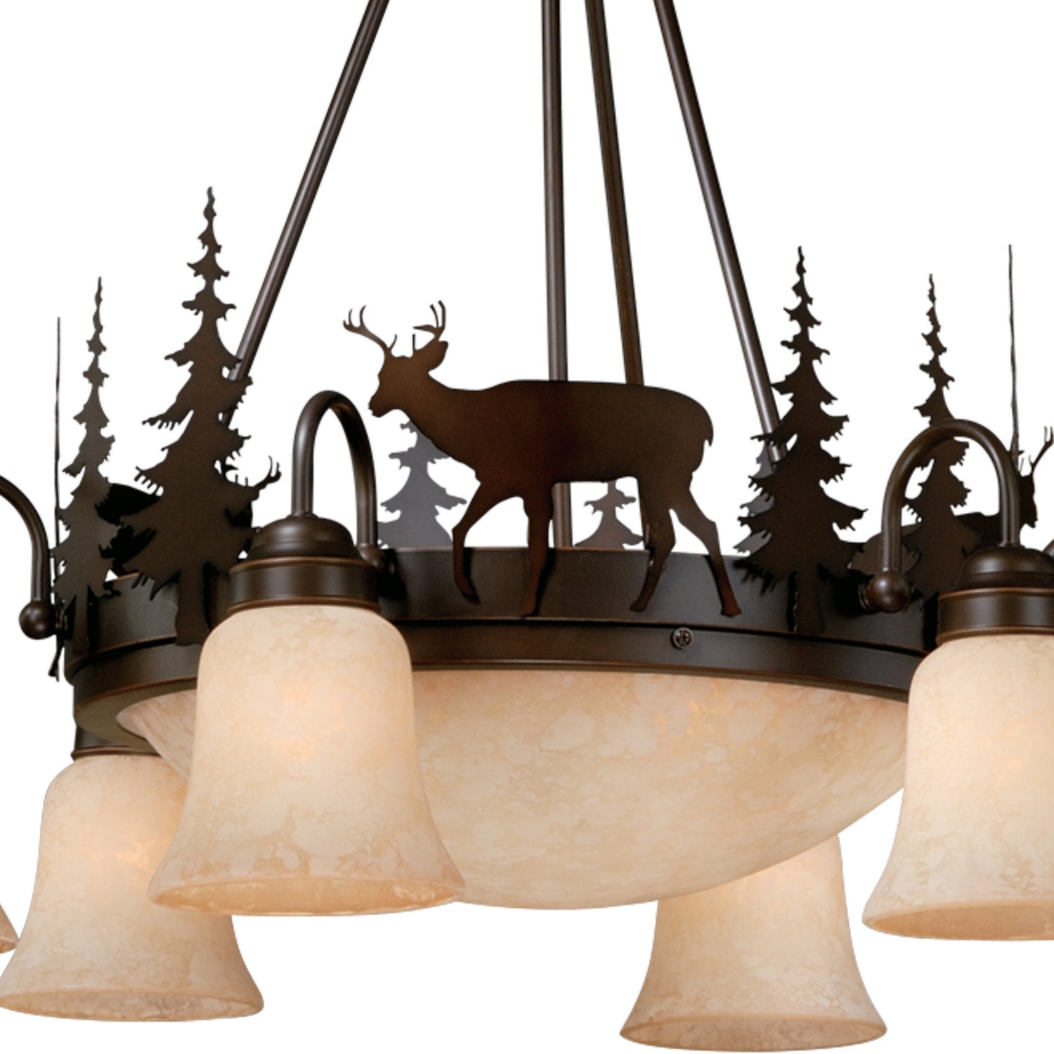 Vaxcel - CH55406BBZ - Nine Light Chandelier - Bryce - Burnished Bronze