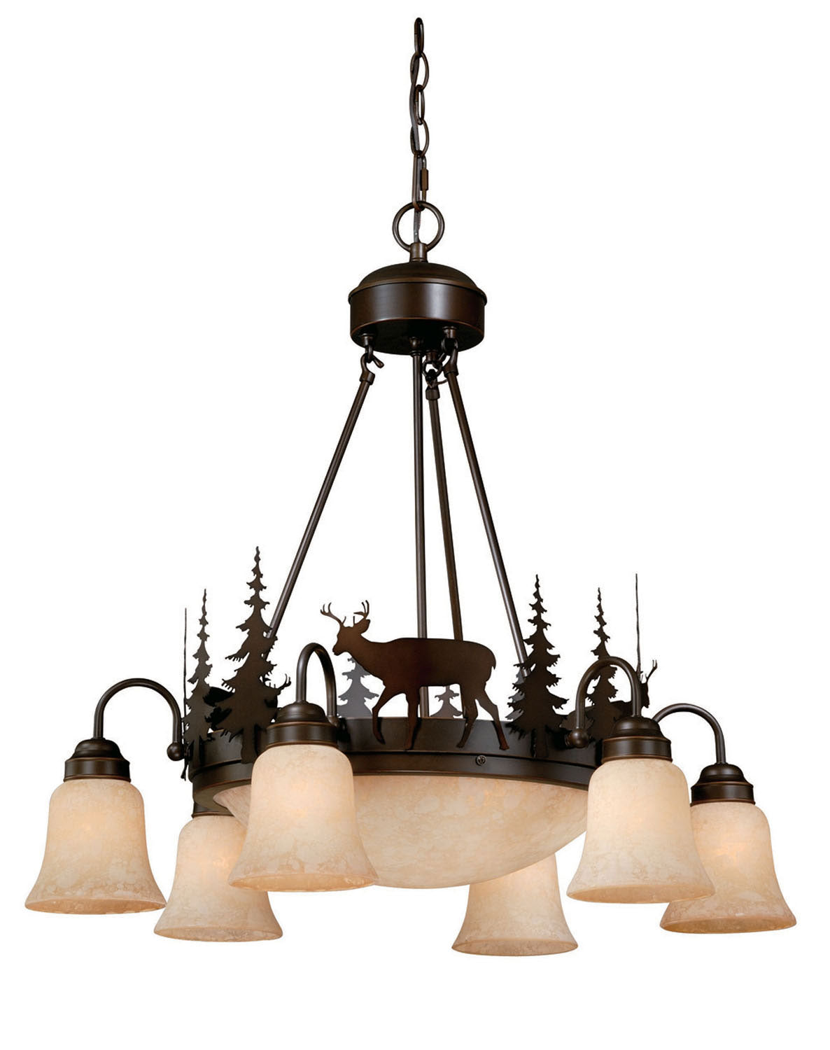 Vaxcel - CH55406BBZ - Nine Light Chandelier - Bryce - Burnished Bronze