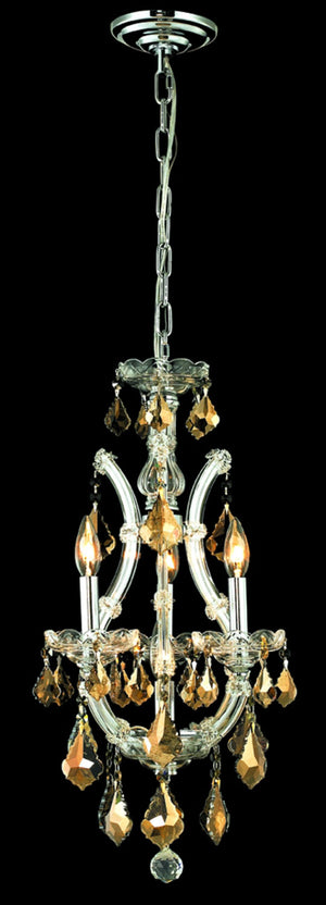 Elegant Lighting - 2800D12C-GT/RC - Four Light Pendant - Maria Theresa - Chrome
