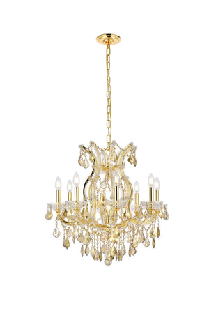 Elegant Lighting - 2800D26G-GT/RC - Nine Light Chandelier - Maria Theresa - Gold