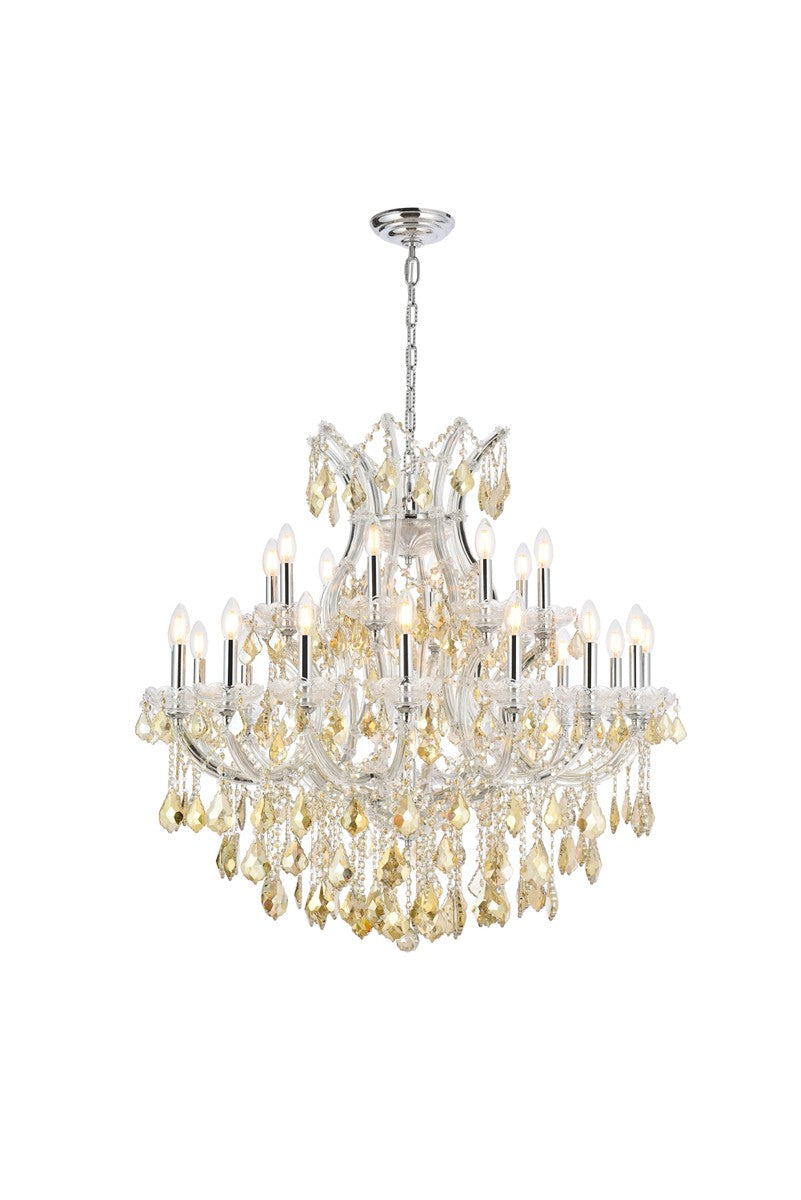 Elegant Lighting - 2800D36C-GT/RC - 24 Light Chandelier - Maria Theresa - Chrome