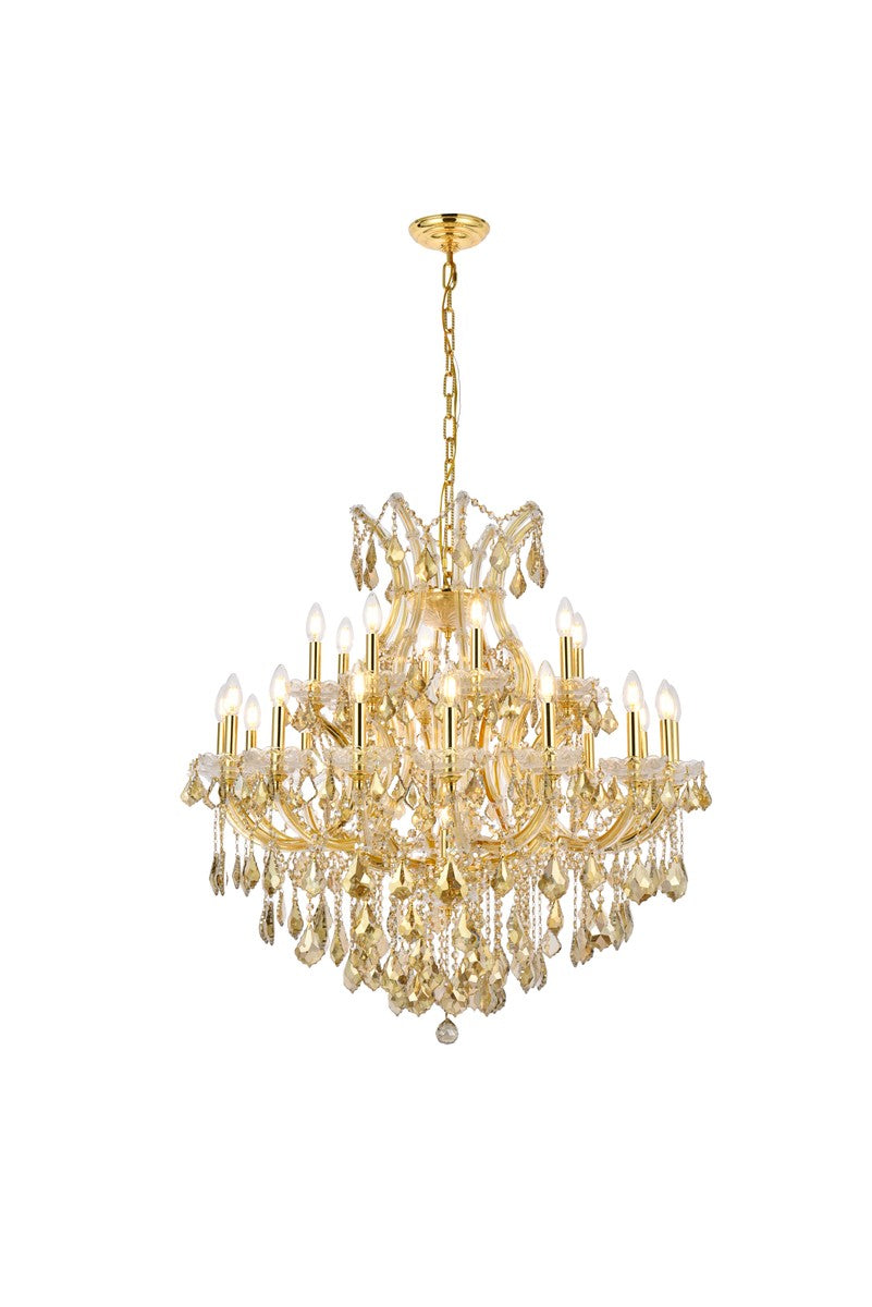 Elegant Lighting - 2800D36G-GT/RC - 24 Light Chandelier - Maria Theresa - Gold