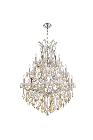 Elegant Lighting - 2800D38C-GT/RC - 28 Light Chandelier - Maria Theresa - Chrome