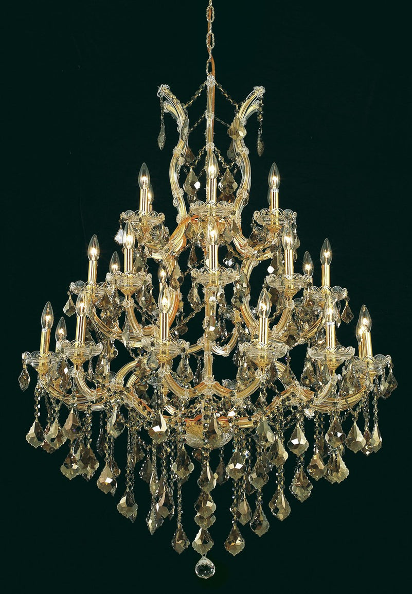Elegant Lighting - 2800D38G-GT/RC - 28 Light Chandelier - Maria Theresa - Gold
