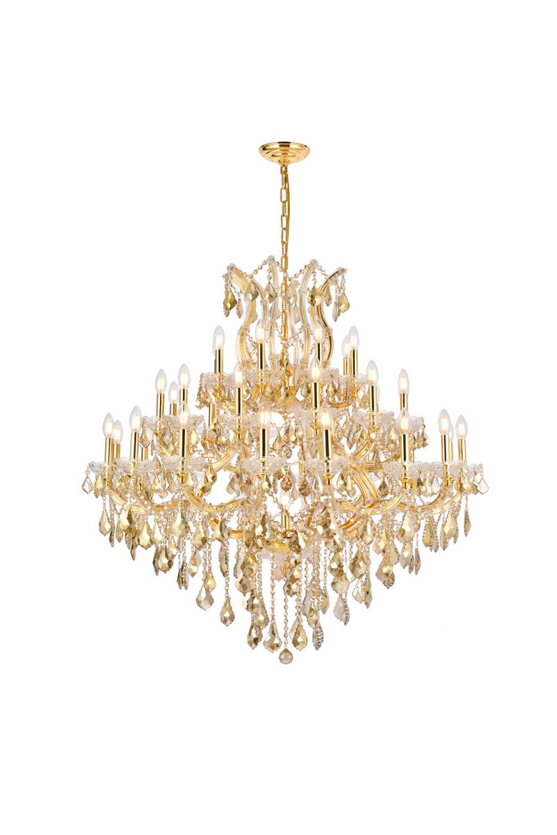 Elegant Lighting - 2800G44G-GT/RC - 37 Light Chandelier - Maria Theresa - Gold