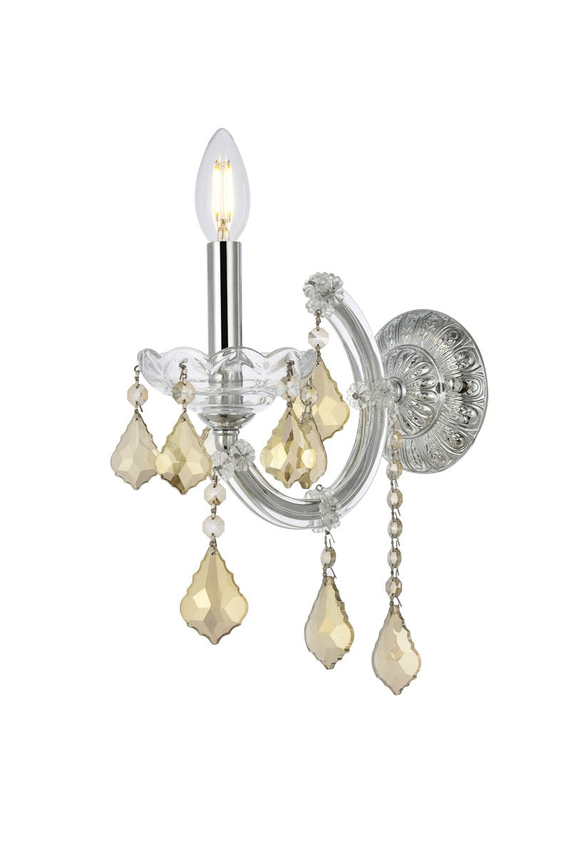 Elegant Lighting - 2800W1C-GT/RC - One Light Wall Sconce - Maria Theresa - Chrome