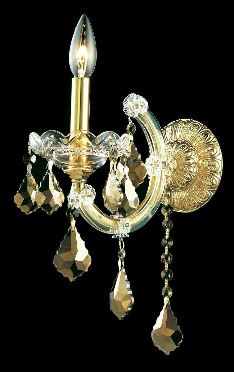 Elegant Lighting - 2800W1G-GT/RC - One Light Wall Sconce - Maria Theresa - Gold