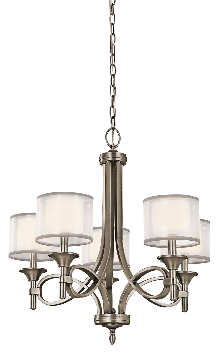 Kichler - 42381AP - Five Light Chandelier - Lacey - Antique Pewter