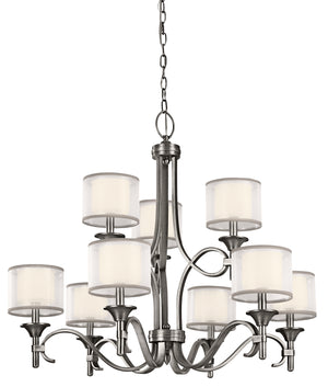 Kichler - 42382AP - Nine Light Chandelier - Lacey - Antique Pewter