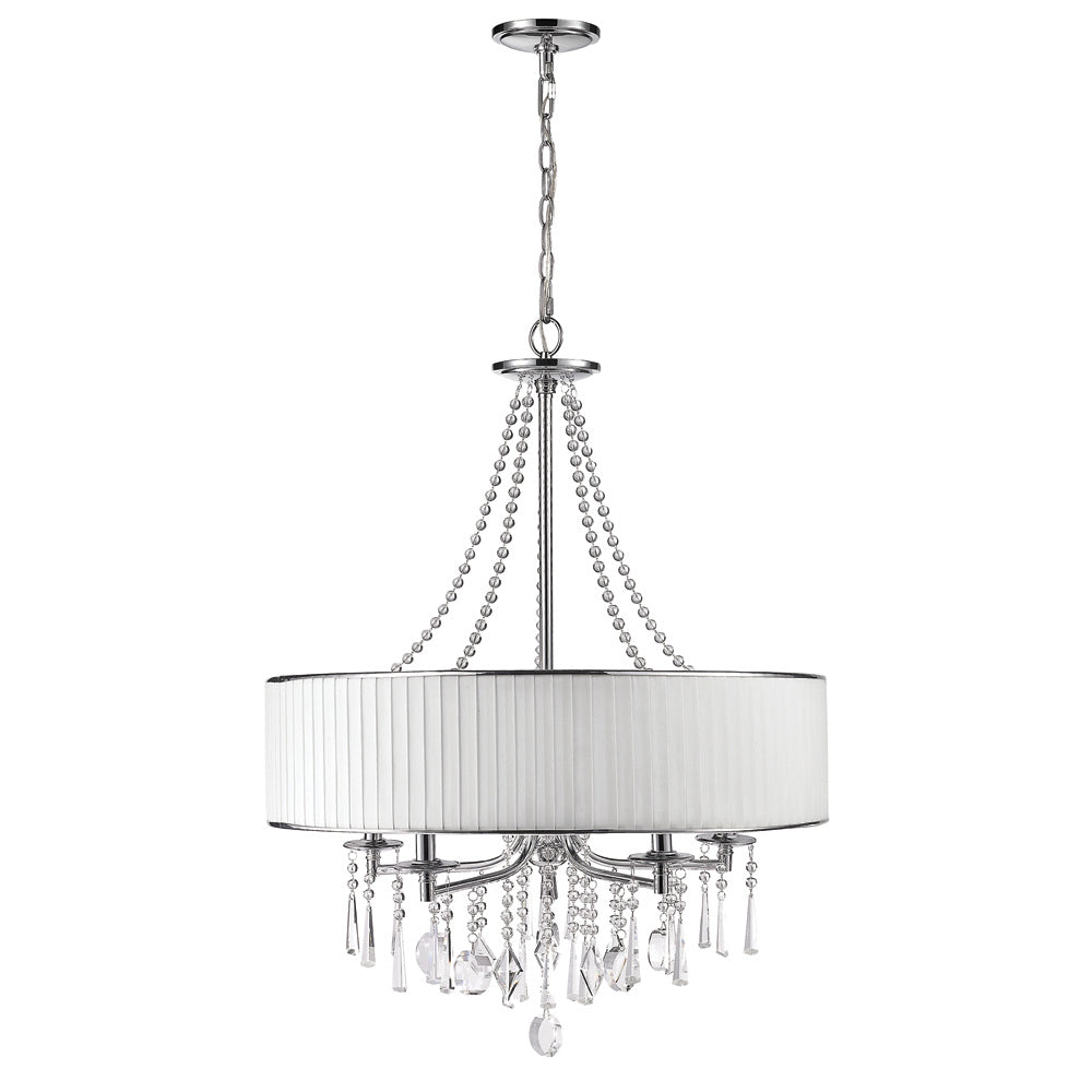 Golden - 8981-5 BRI - Five Light Chandelier - Echelon BRI - Chrome