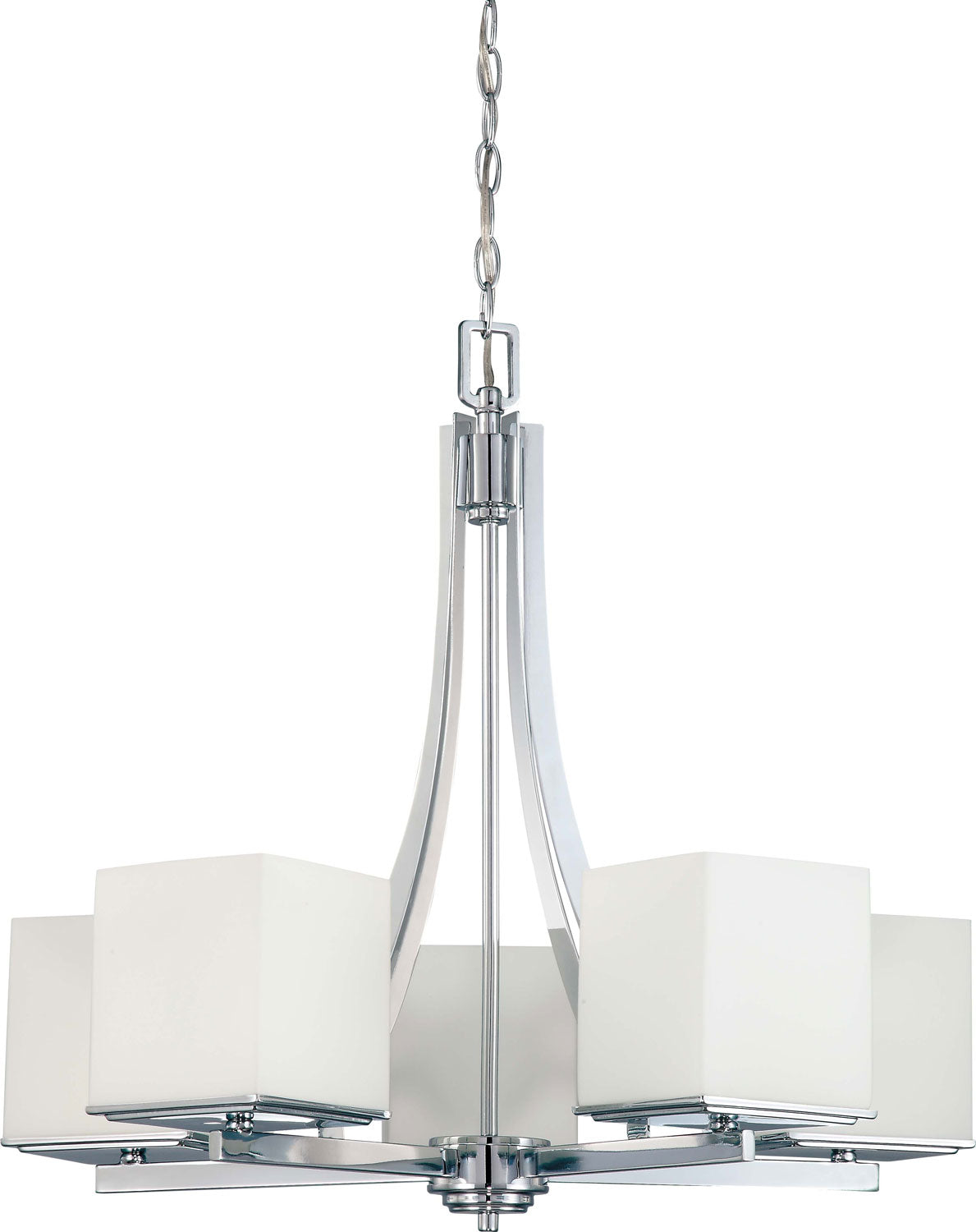 Nuvo Lighting - 60-4086 - Five Light Chandelier - Bento - Polished Chrome