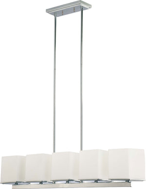 Nuvo Lighting - 60-4091 - Five Light Chandelier - Bento - Polished Chrome