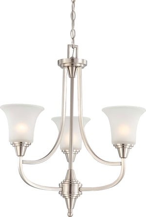 Nuvo Lighting - 60-4145 - Three Light Chandelier - Surrey - Brushed Nickel