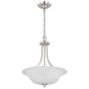 Nuvo Lighting - 60-4147 - Three Light Pendant - Surrey - Brushed Nickel