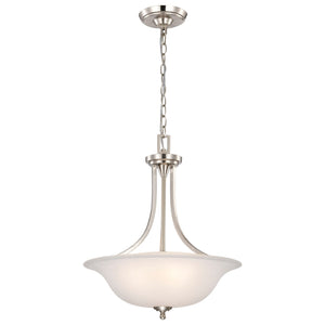 Nuvo Lighting - 60-4147 - Three Light Pendant - Surrey - Brushed Nickel