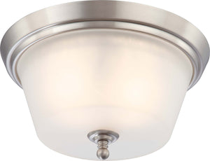 Nuvo Lighting - 60-4152 - Two Light Flush Mount - Surrey - Brushed Nickel