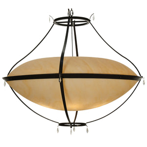 Meyda Tiffany - 109913 - Six Light Inverted Pendant - Modesto - Timeless Bronze