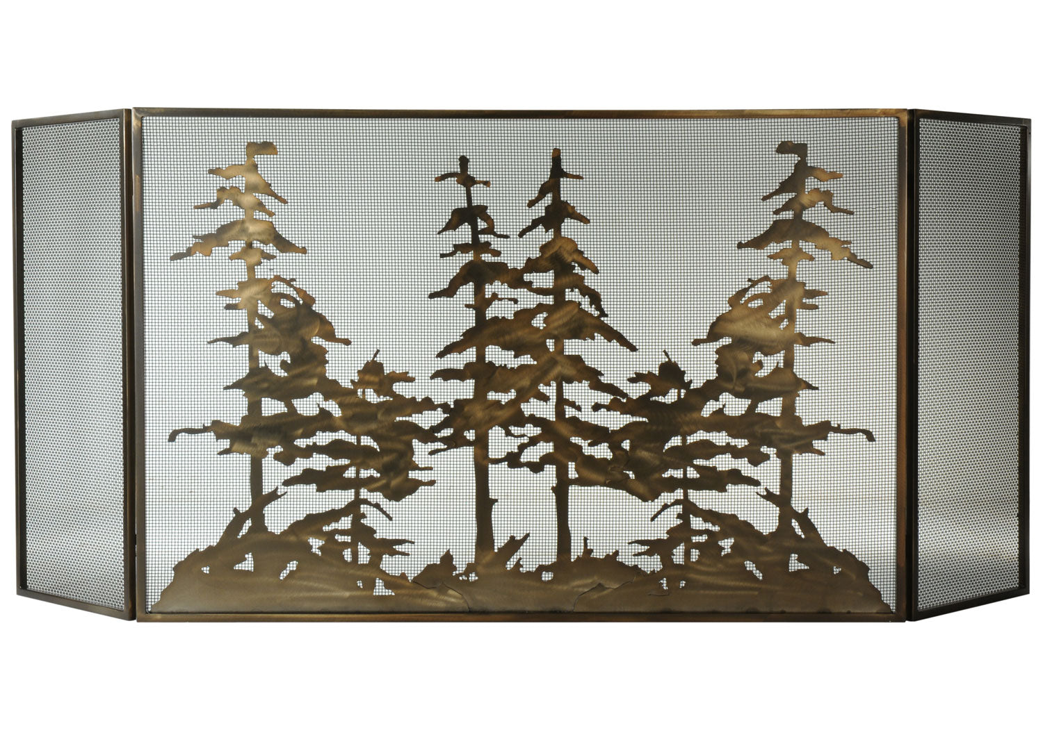 Meyda Tiffany - 113067 - Fireplace Screen - Tall Pines - Antique Copper