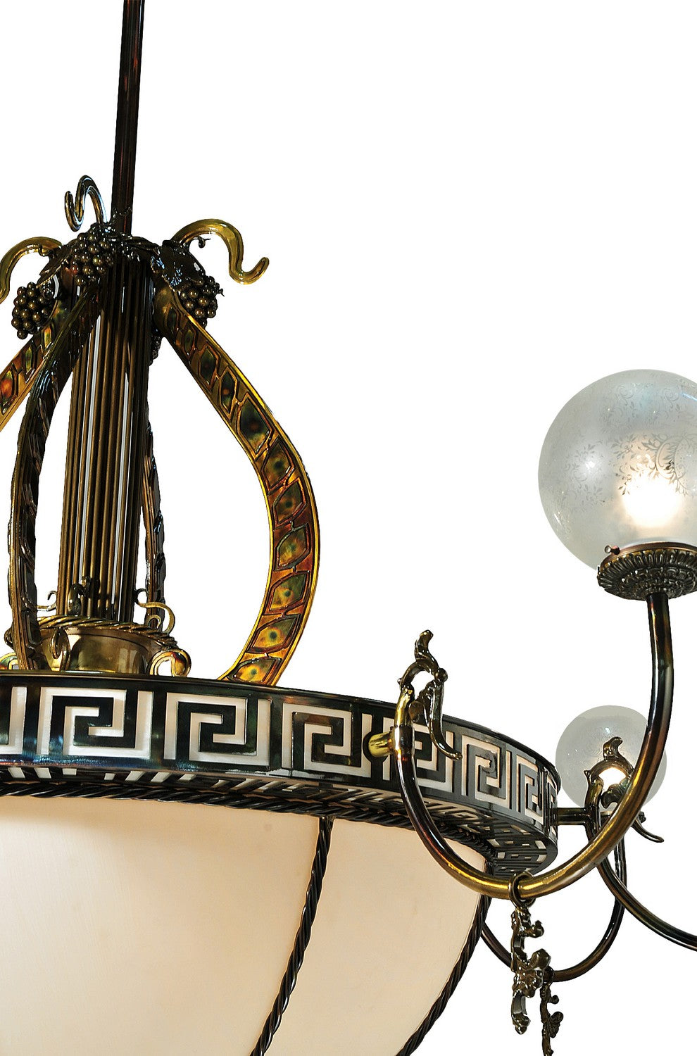 Meyda Tiffany - 106965 - 18 Light Chandelier - Lyre - Light Burnished Brass Tint