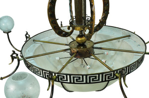 Meyda Tiffany - 106965 - 18 Light Chandelier - Lyre - Light Burnished Brass Tint