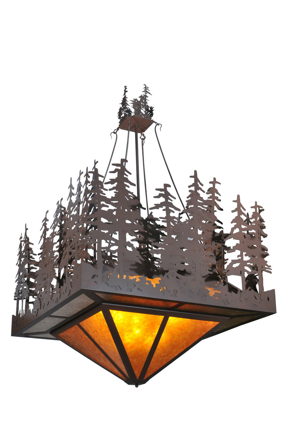 Meyda Tiffany - 107601 - 12 Light Pendant - Pine Lake - Cafe Noir