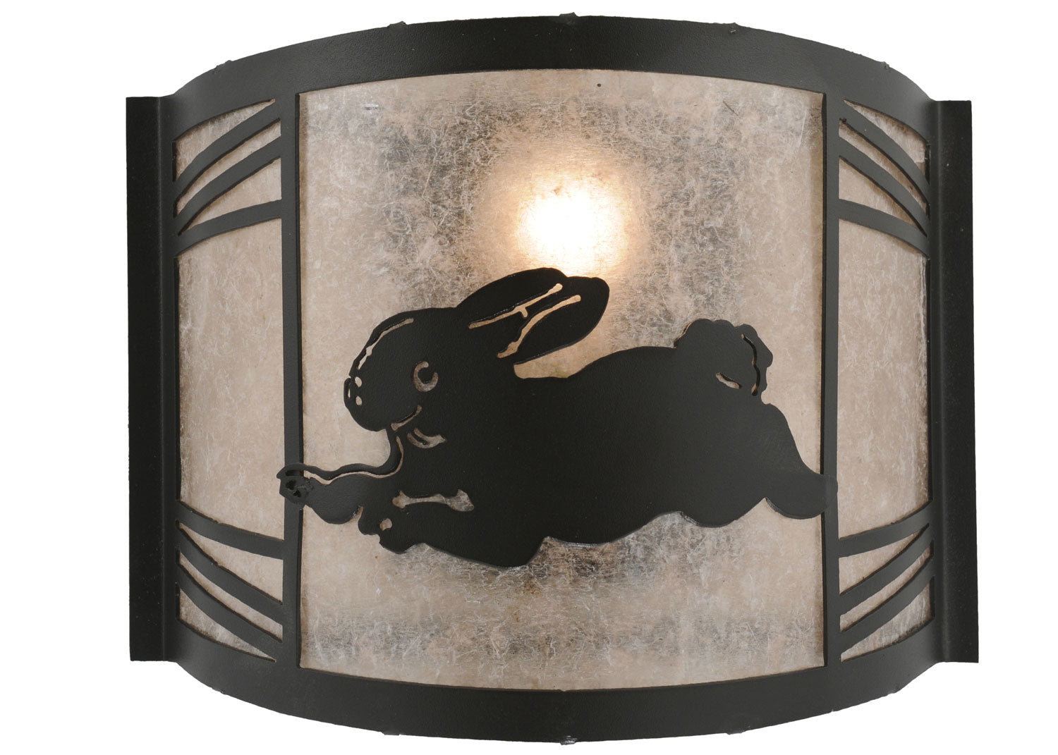 Meyda Tiffany - 110558 - LED Wall Sconce - Rabbit On The Loose - Textured Black