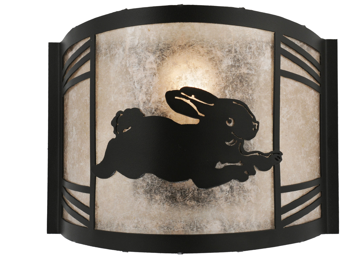 Meyda Tiffany - 110559 - LED Wall Sconce - Rabbit On The Loose - Textured Black