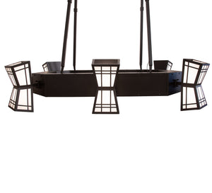 Meyda Tiffany - 110616 - Six Light Chandelier - Cortland - Textured Black