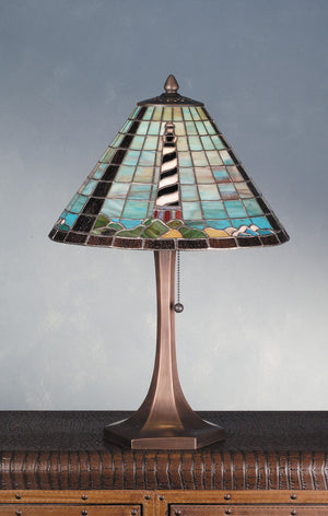 Meyda Tiffany - 69409 - Table Lamp - The Lighthouse On - Mahogany Bronze