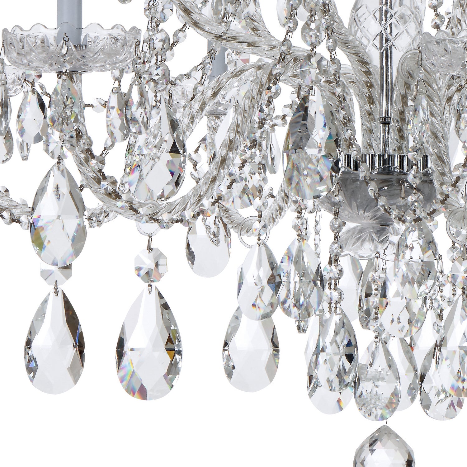 Crystorama - 1112-CH-CL-MWP - 12 Light Chandelier - Traditional Crystal - Polished Chrome