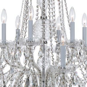 Crystorama - 1112-CH-CL-S - 12 Light Chandelier - Traditional Crystal - Polished Chrome