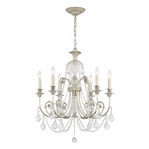 Crystorama - 5116-OS-CL-S - Six Light Chandelier - Regis - Olde Silver