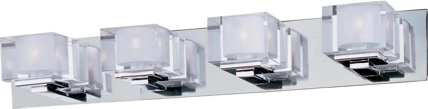 Maxim - 10004CLPC - Four Light Bath Vanity - Cubic - Polished Chrome